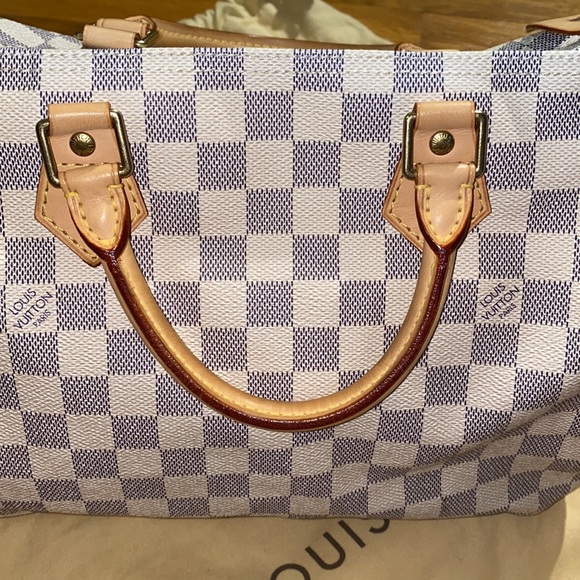 AUTHENTIC - Louis Vuitton - Damier Azur - Speedy 30 - Picture 9 of 16